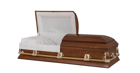 Casket Poplar Semi Gloss Medium Cotton Wood Cercueils Concept