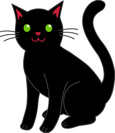 In vexels you can find different cat vectors, in black and white, with colours, sihouettes, abstract. Black Cat Cartoons - Cliparts.co
