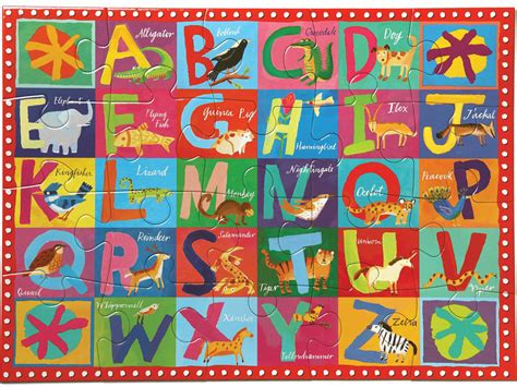 Animal Alphabet 20pc Puzzle The Granville Island Toy Company