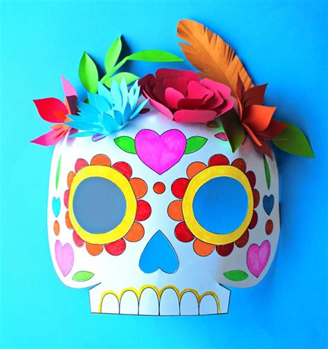 Day Of The Dead Diy Pdf Printables Templates Crafts Recipes