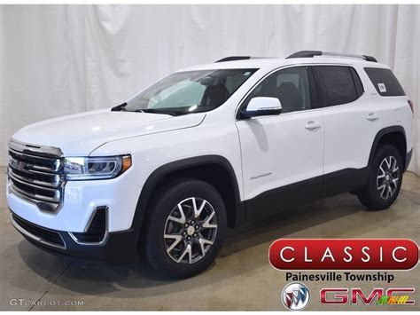 2020 Summit White Gmc Acadia Sle Awd 138390375 Car