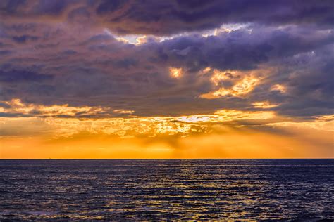 Sunset Cliffs Ocean Beach Thick Cloud Sunset Fine Art Print Mcclean