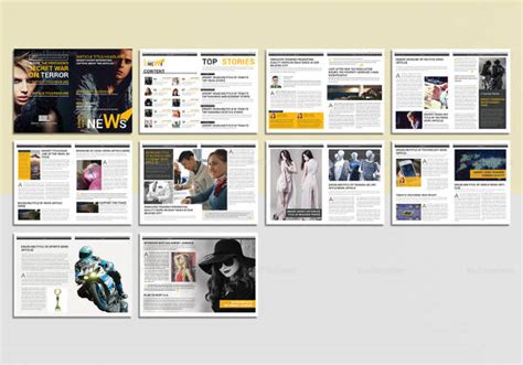 40 Creative Magazine Print Layout Templates For Free Word Pages