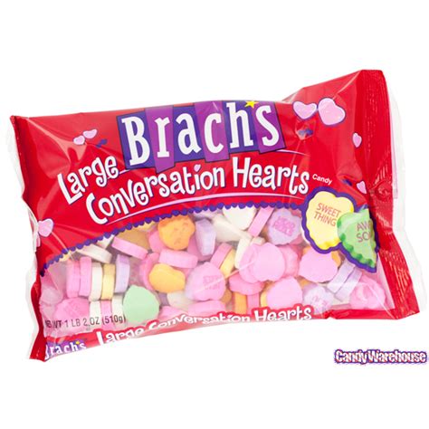 Brachs Large Conversation Heart Candy 16 Oz