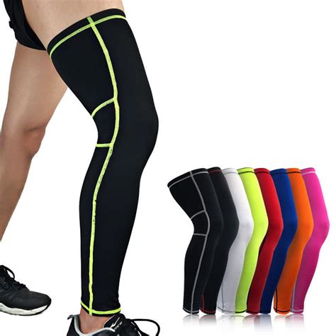 1pcs lengthen compression leg warmers basketball football cycling socks knee calf sleeves uv sun
