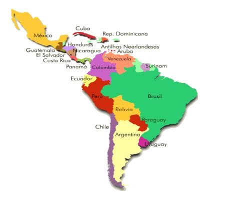 Lista Foto Mapa De Latinoamerica Con Nombres Blanco Y Negro Alta Definici N Completa K K