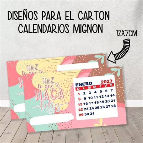 Kit Imprimible Dise Os Carton Para Calendarios Mignon En Venta En San Crist Bal Santa Fe Por