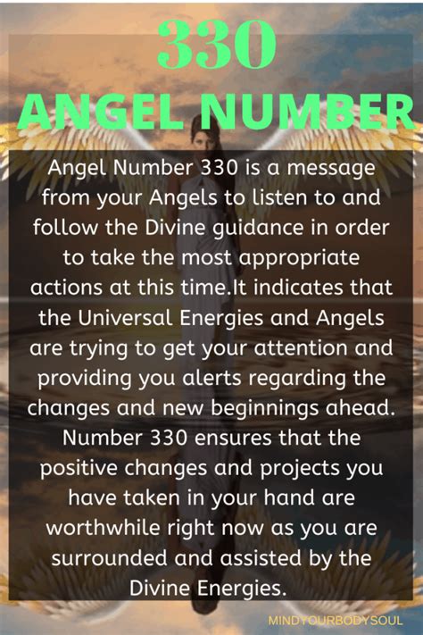 330 Angel Number Why Do You See It Mind Your Body Soul
