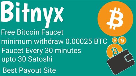 Free bitcoin faucet is an absolutely free bitcoin place that gives you up to $100 btc in 5 minutes. Bitnyx | Best Bitcoin Faucet Payout Site 2018 | - YouTube