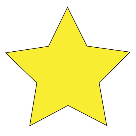 Large Size Simple Star Clipart Vector Clip Art Star Clipart Star