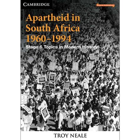 9781108709361 Apartheid In South Africa 1960 1994 Print Digital