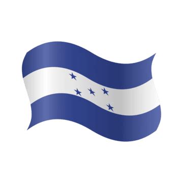 Honduras Flag Vector Art PNG Honduras Flag Vector With Golden Frame