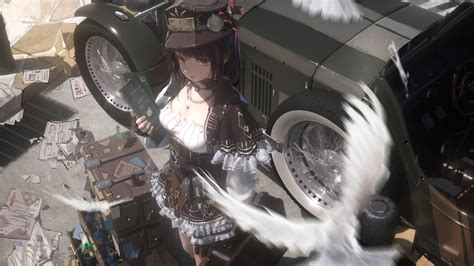 Anime Anime Girls Steampunk Victorian Hd Wallpaper Wallpaper Flare