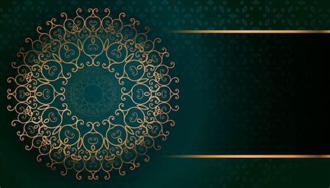 Free Vector Golden Arabesque Arabis Style Islamic Pattern Background