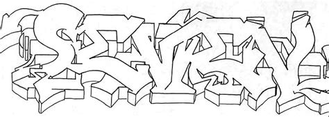 If you want to draw simple graffiti letters, draw the outline sketch for the letters in pencil. Art Crimes: Seven
