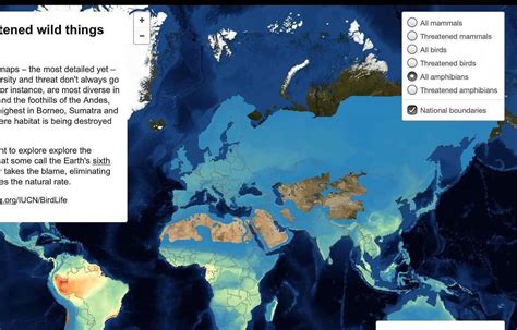 Interactive Map Of Threatened Species