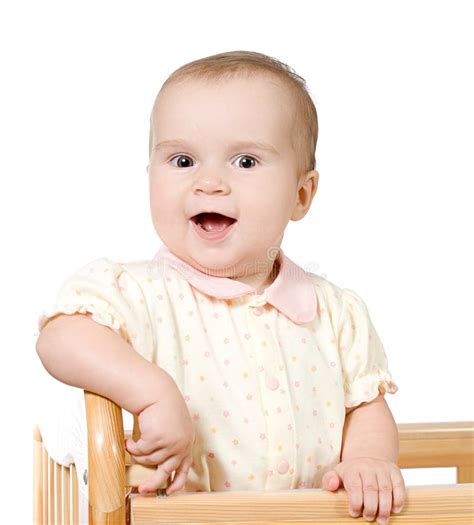 Portrait Of Happy Laughing Baby Stock Image Image Of Beautiful
