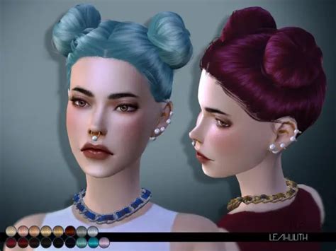 Sims 4 Hairs ~ The Sims Resource Blossom Hair By Leahlilith