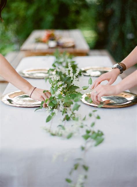 Greenery Wedding Table Garland Once Wed