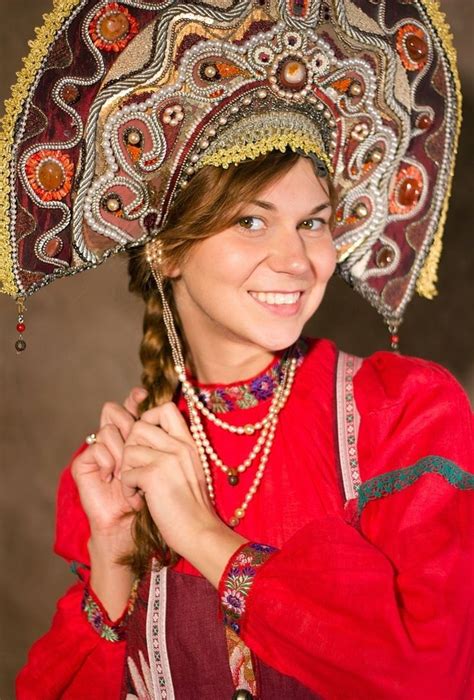 Russian Costume Kokoshnik Headdress Невеста Прически Стиль