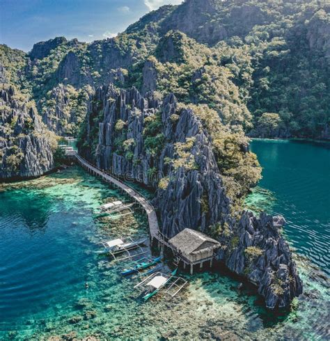 Twin Lagoon In Coron Island Palawan Philippines Stock Photo Image