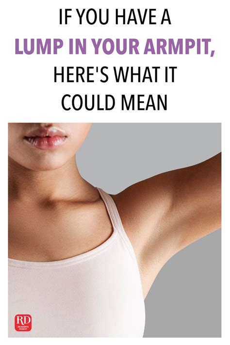 If You Have A Lump In Your Armpit Heres What It Could Mean Armpit