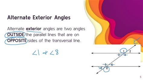 Alternate Interior And Exterior Angles Youtube
