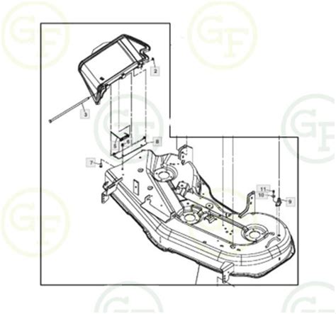 John Deere Z425 Deck Parts Diagram