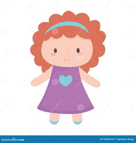 Toys For Little Princesses Set Of Vector Cliparts