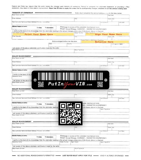 How to Sign Your Car Title in Arizona (AZ) | PutInYourVIN.com