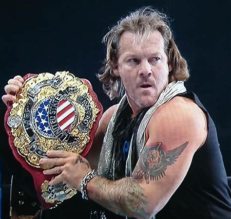 Chris Jericho With The Iwgp United States Championship After Attacking Kenny Omega Japanese