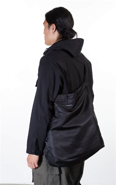 Engineered Garments Carry All Tote Flight Satin Nylon Black Cultizm