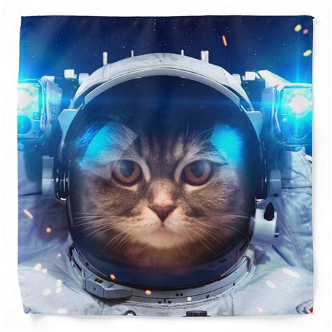 Cat Astronaut Cats In Space Cat Space Bandana Zazzle Beautiful