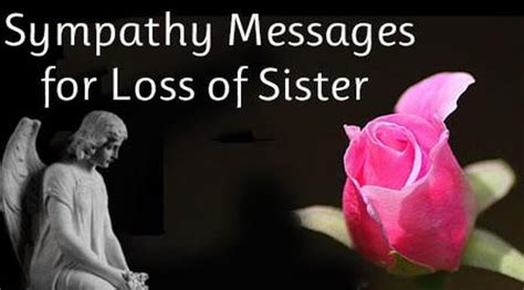 Sympathy Messages For Loss Of Sister