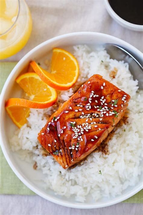 Salmon With Orange Teriyaki Glaze The Easiest And Tastiest Salmon You