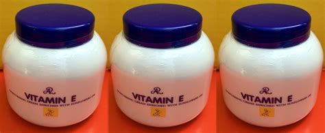 Ar vitamin e moisturizing cream enriched with sunflower oil 200g. 3 pcs Vitamin E Moisturizing Cream Enriched with Sunflower ...
