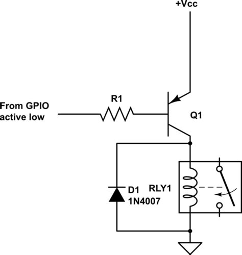 Controlling 3v3 Relay From 2v8 Vl53l1x Gpio Output With Pnp