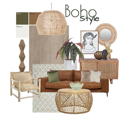 Boho Style Interior Design Mood Board By Ideenreich Style Sourcebook
