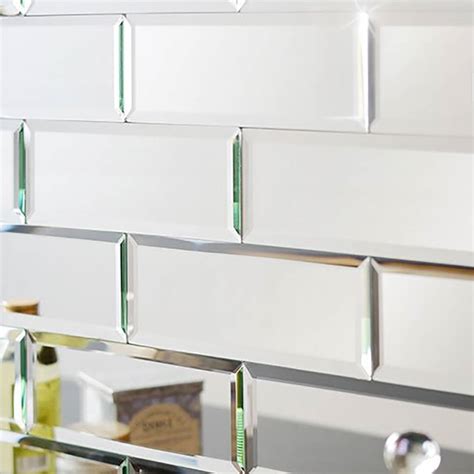 Bevelled Mirrored Wall Tiles By I Love Retro