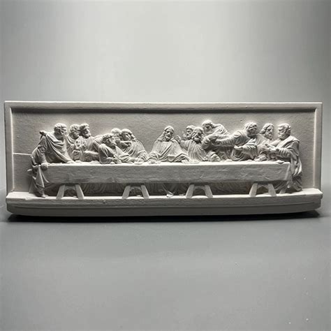 The Last Supper Plaster Statue Vintage 3d Relief Home Decorative Ornam