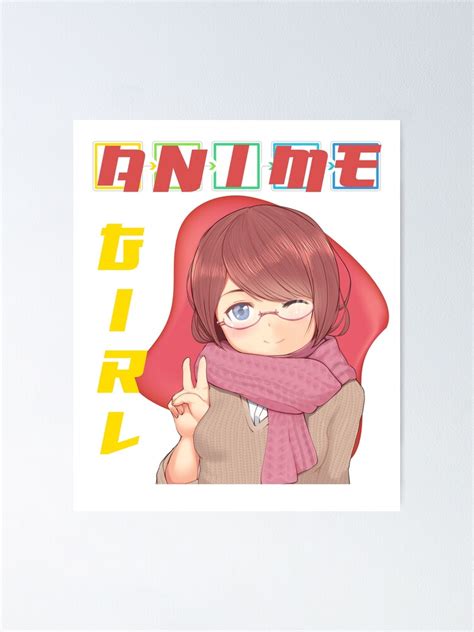 Cute Anime Girl Poster For Sale By Omgsavariya Redbubble