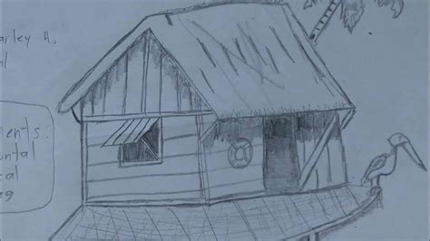 How To Draw A Nipa Hut Bahay Kubo Easy Drawing Tutorial For My Xxx Hot Girl
