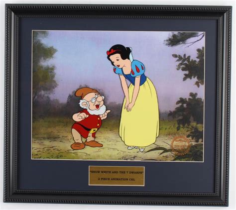 Walt Disney S Snow White X Custom Framed Piece Animation Serigraph Cel With Disney