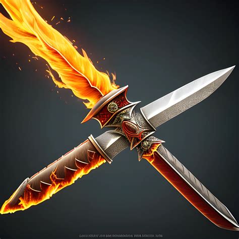 Fire Sword 8k High Resolution High Quality Detailed Photore