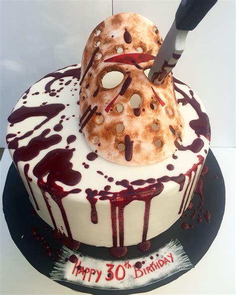 Friday The 13th Birthday Cake - Friday the 13th birthday cake | Homemade cakes, Cake design, Cake