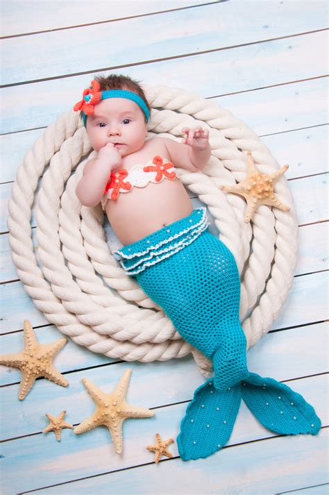 Cute Baby Mermaid Stock Photo Kids Stock Photo Free Download