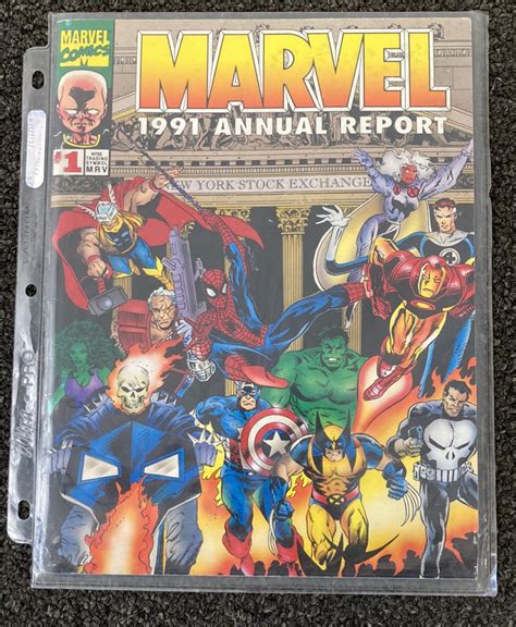 1991 Marvel Annual Report Comic Format