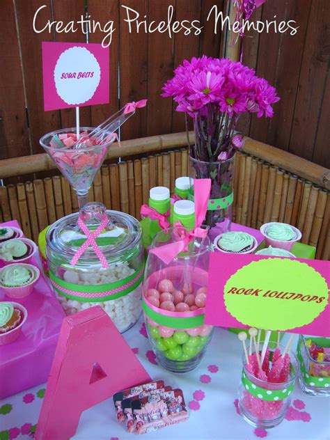 Glamourous Pink And Green Birthday Party Ideas Photo 5 Of 8 Catch