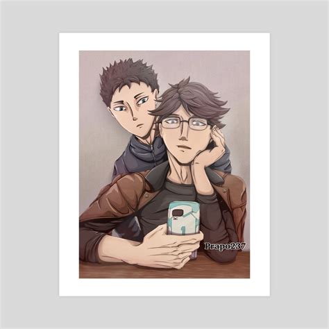 Oikawa And Iwaizumi Haikyuu An Art Print By Prapo237 Inprnt