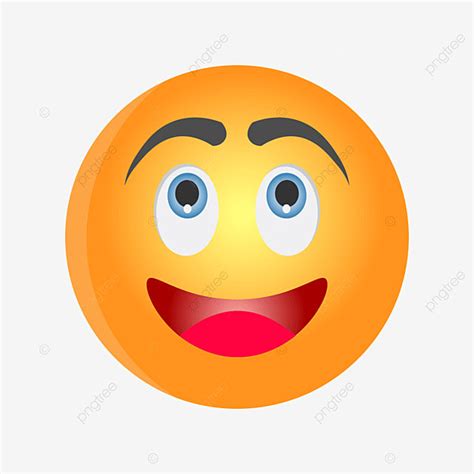 Gambar Emoji Media Sosial Dengan Ekspresi Wajah Bahagia Lucu Vektor